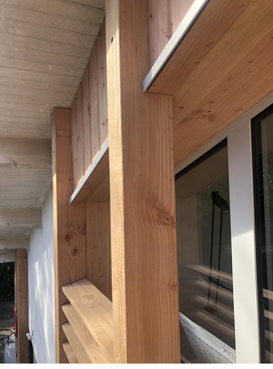 Menuiserie intérieure — chantier Brisson Construction Bois