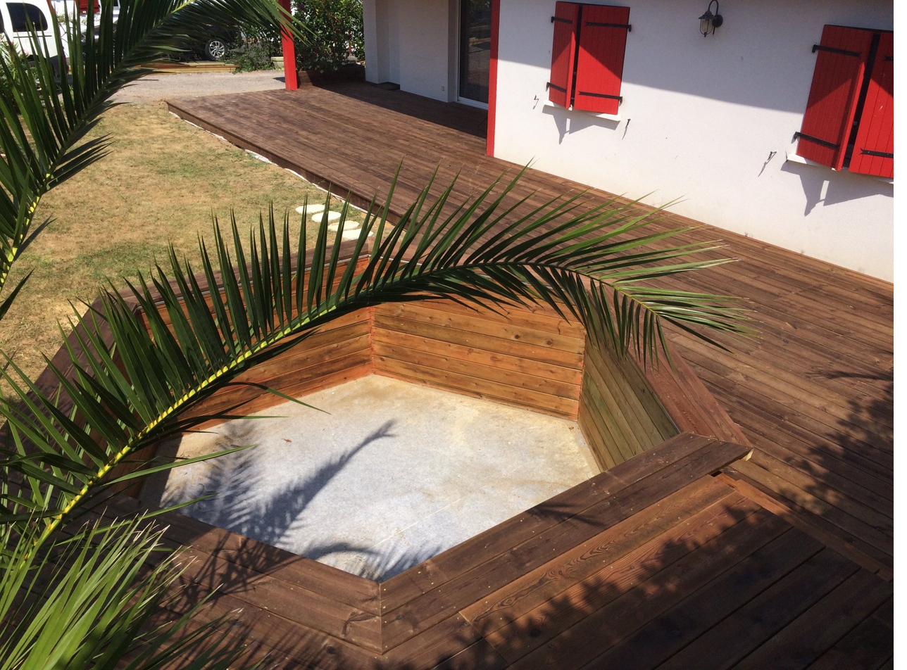 Terrasse en pin, Bardos