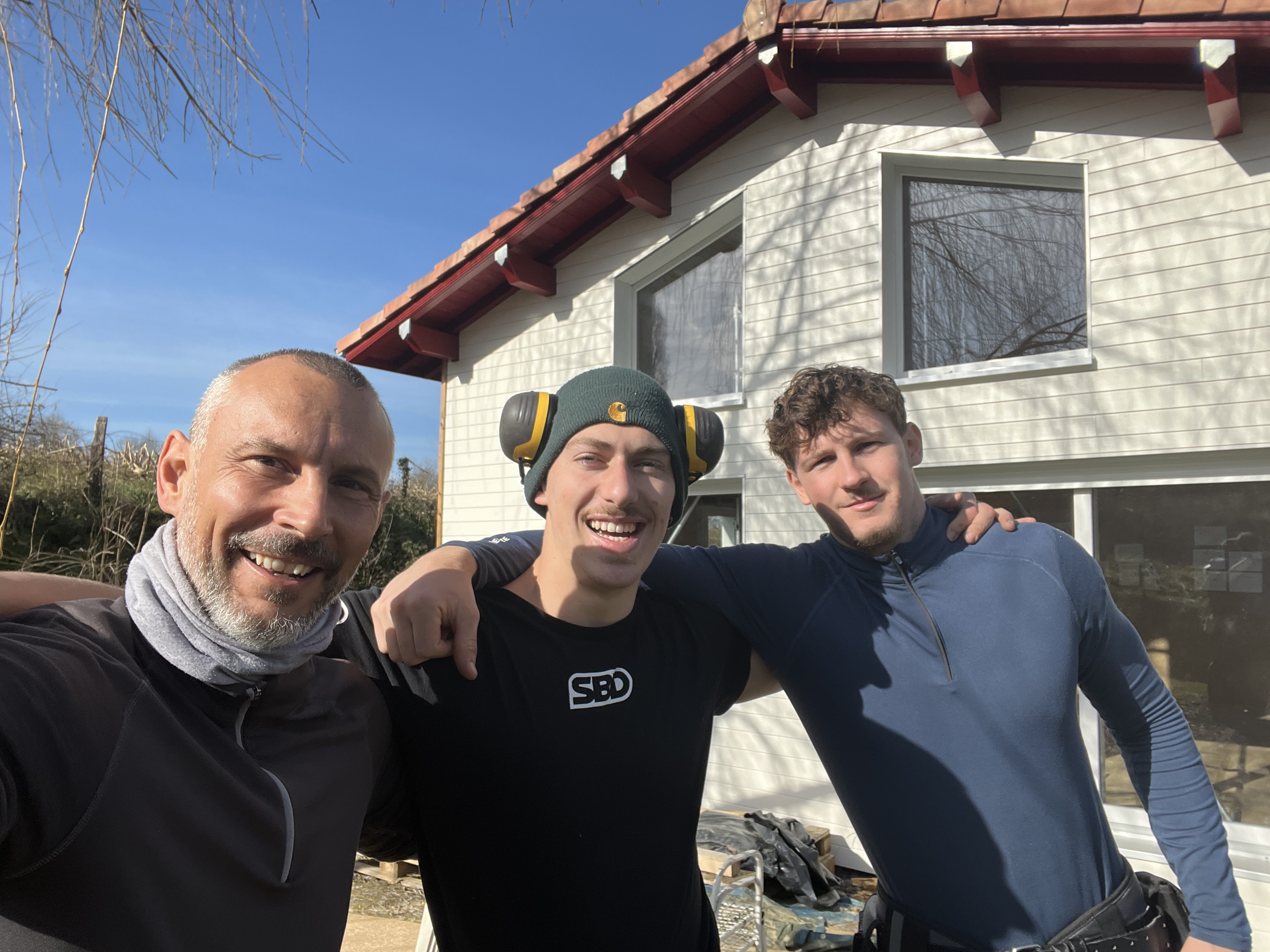 L'équipe Brisson Construction Bois sur un chantier